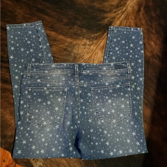 LEI Women's Blue Star Jeans Size 13 Y2K - Picture 2 of 3